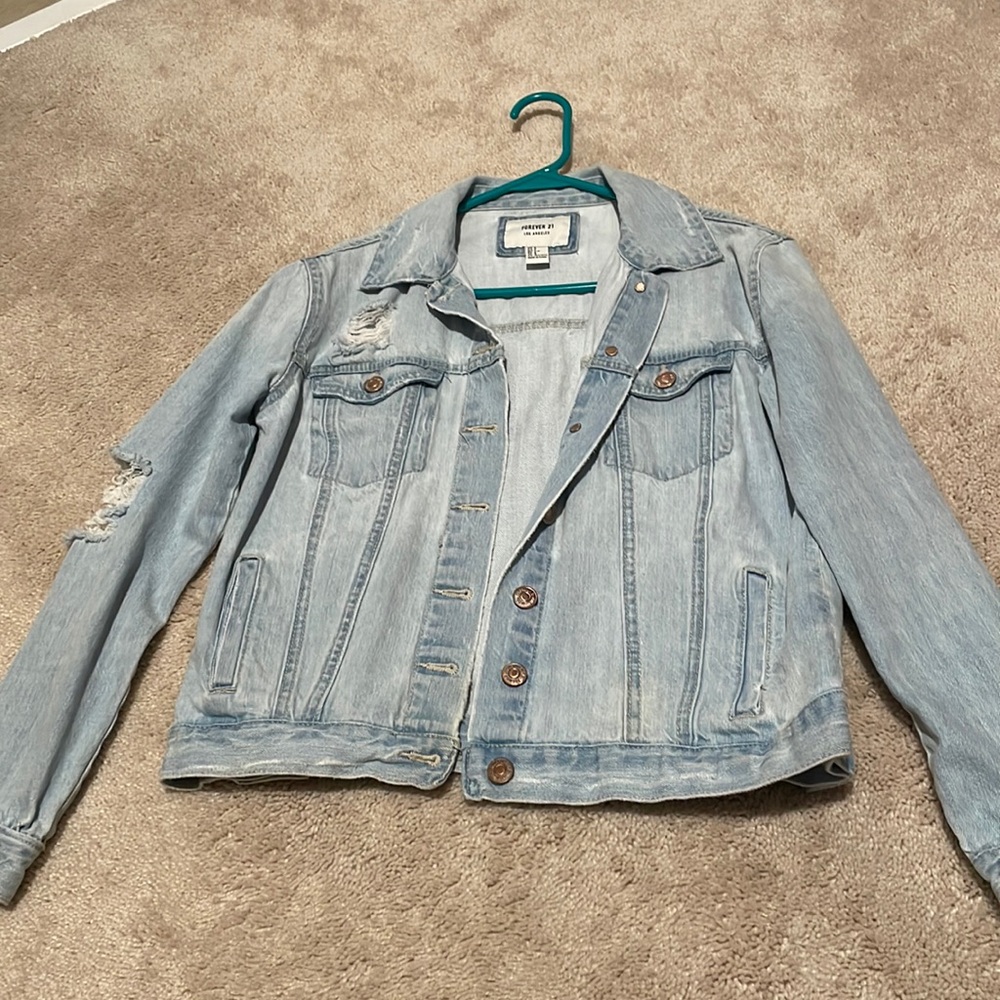 Washed jean jacket
